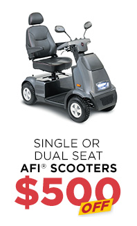 Single or Dual Seat AFI Scooters